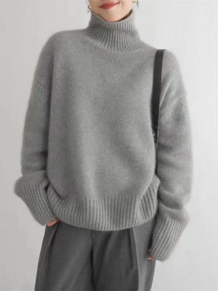 Collaria | Eleganter Pullover mit hohem Kragen