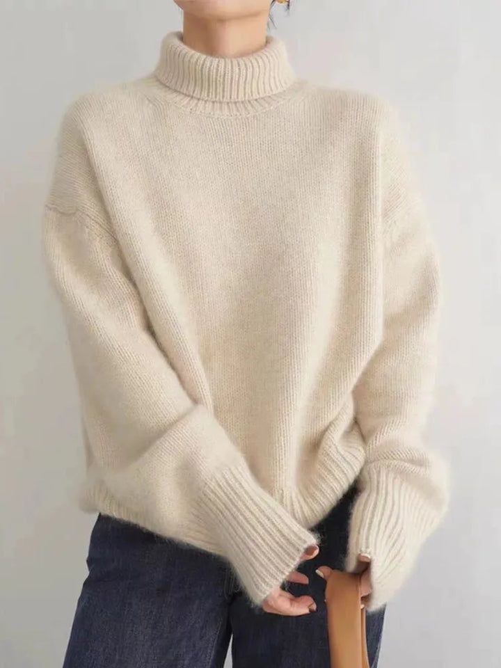 Collaria | Eleganter Pullover mit hohem Kragen