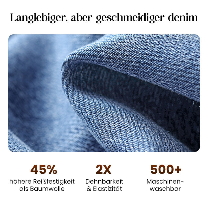 Mercy | Damen-Vintage-Hochbund-Weitbeinjeans