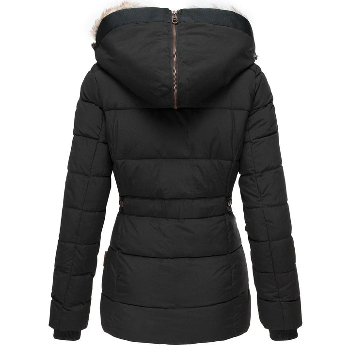 Hanne | Winterjacke mit Flauschigem Kragen und Schmaler Passform