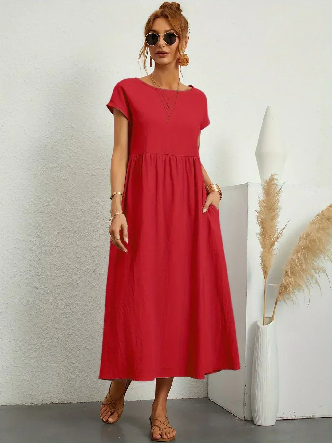 Ursina | Fluid Midi Kleid