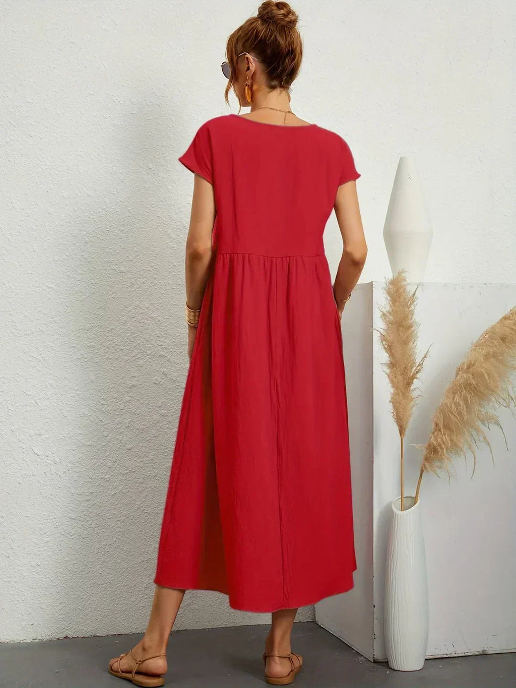 Ursina | Fluid Midi Kleid