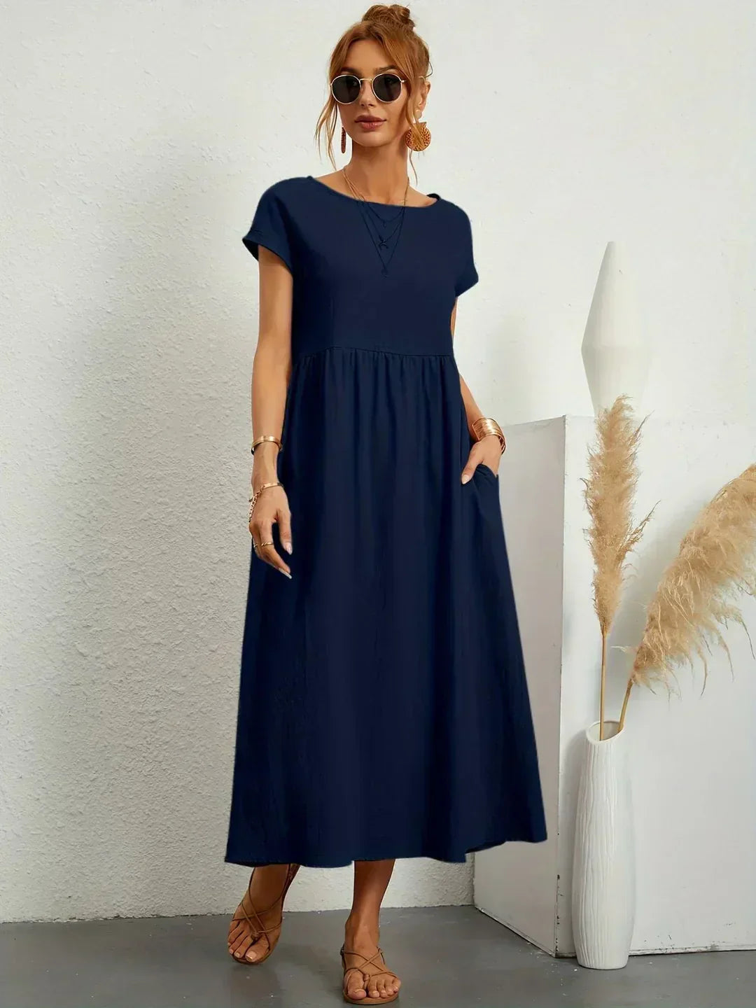 Ursina | Fluid Midi Kleid