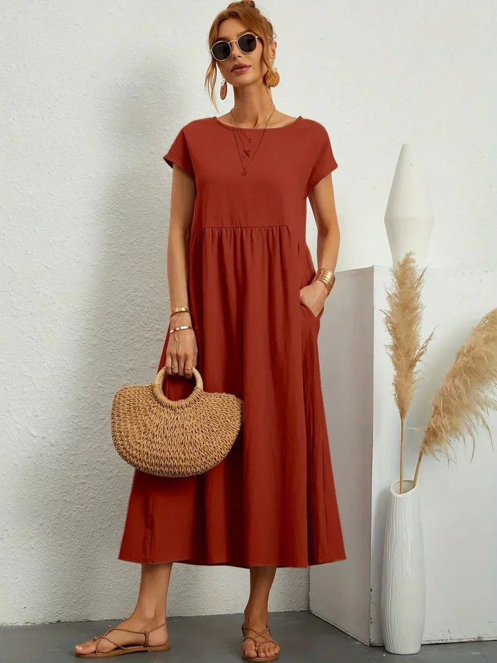 Ursina | Fluid Midi Kleid