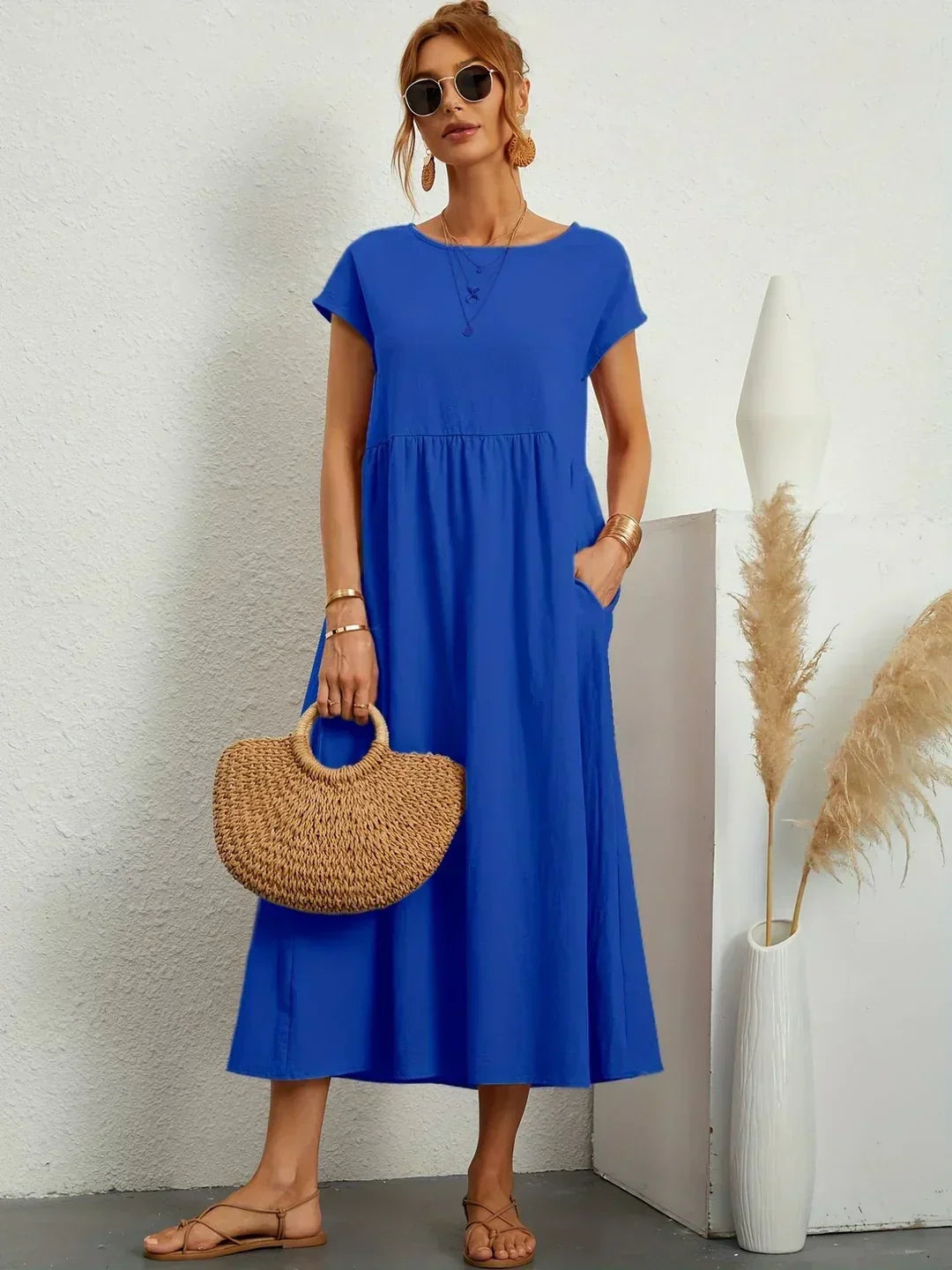 Ursina | Fluid Midi Kleid