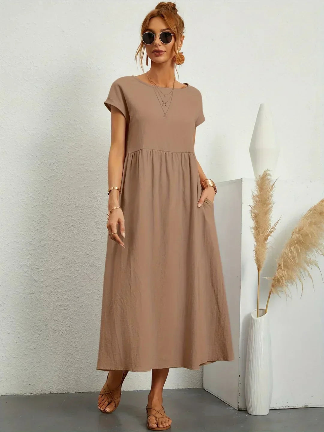 Ursina | Fluid Midi Kleid