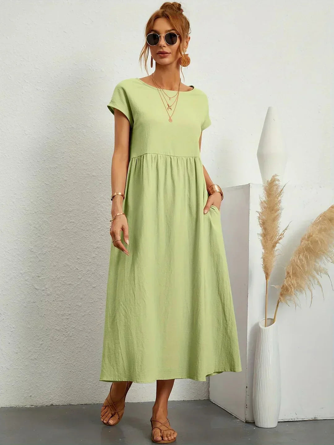 Ursina | Fluid Midi Kleid