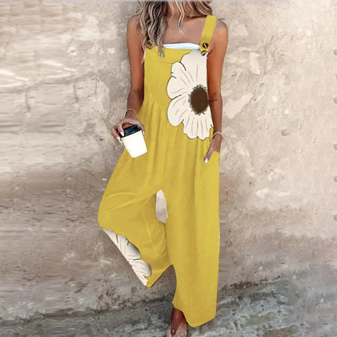 Perle | Entspannt bedruckter Jumpsuit