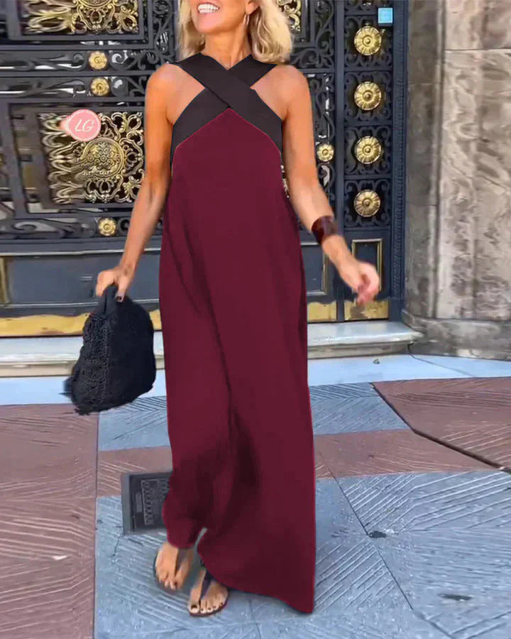 Yvonne | Wickel-Front Maxikleid