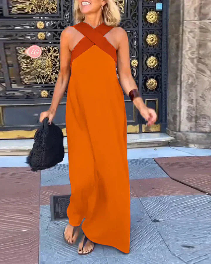 Yvonne | Wickel-Front Maxikleid
