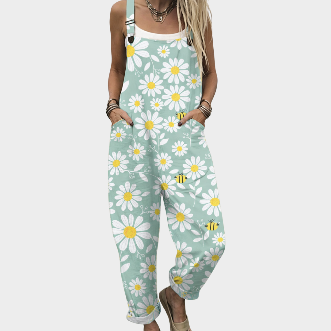 Heather | Entspanntes Bedrucktes Jumpsuit