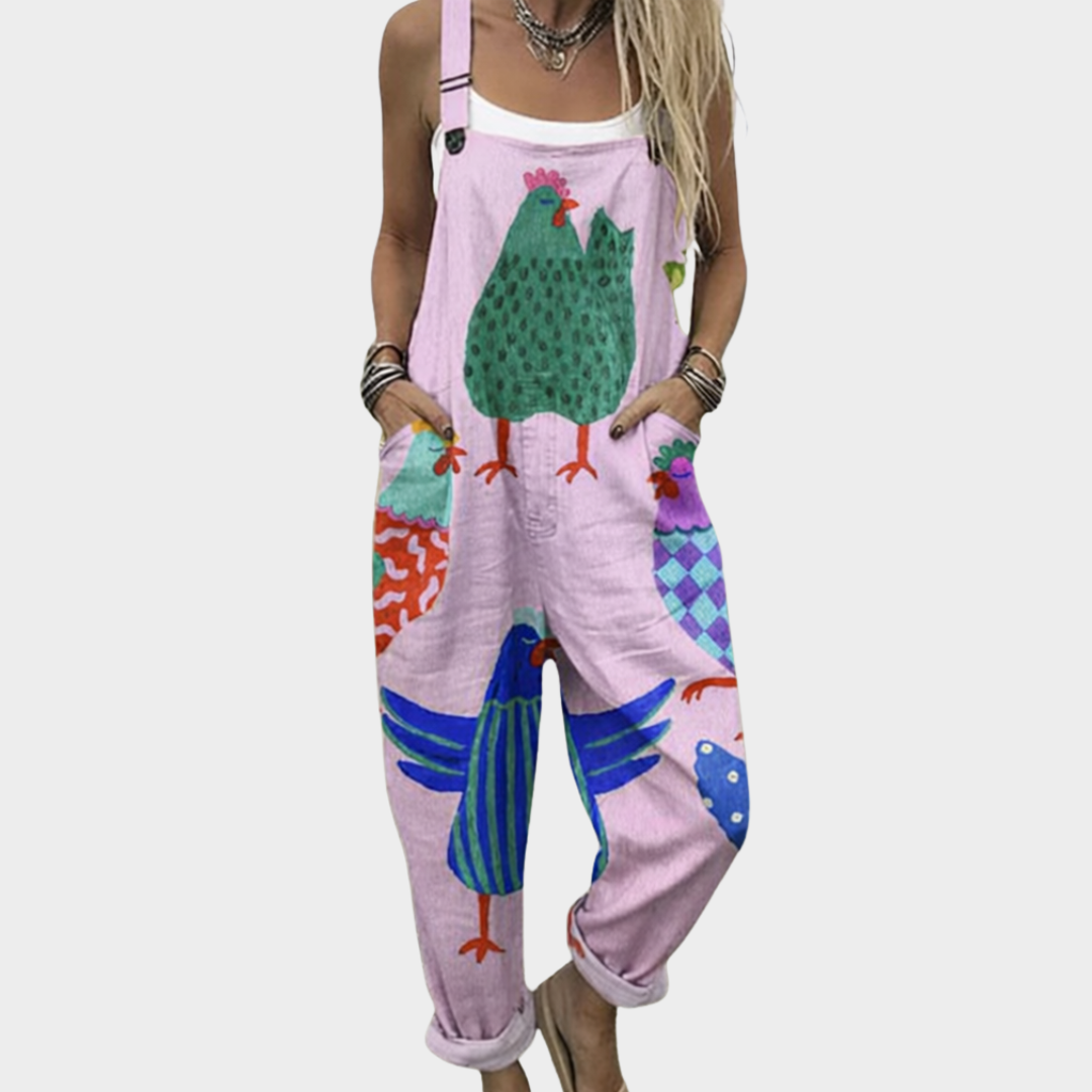 Joyce | Entspanntes Bedrucktes Jumpsuit