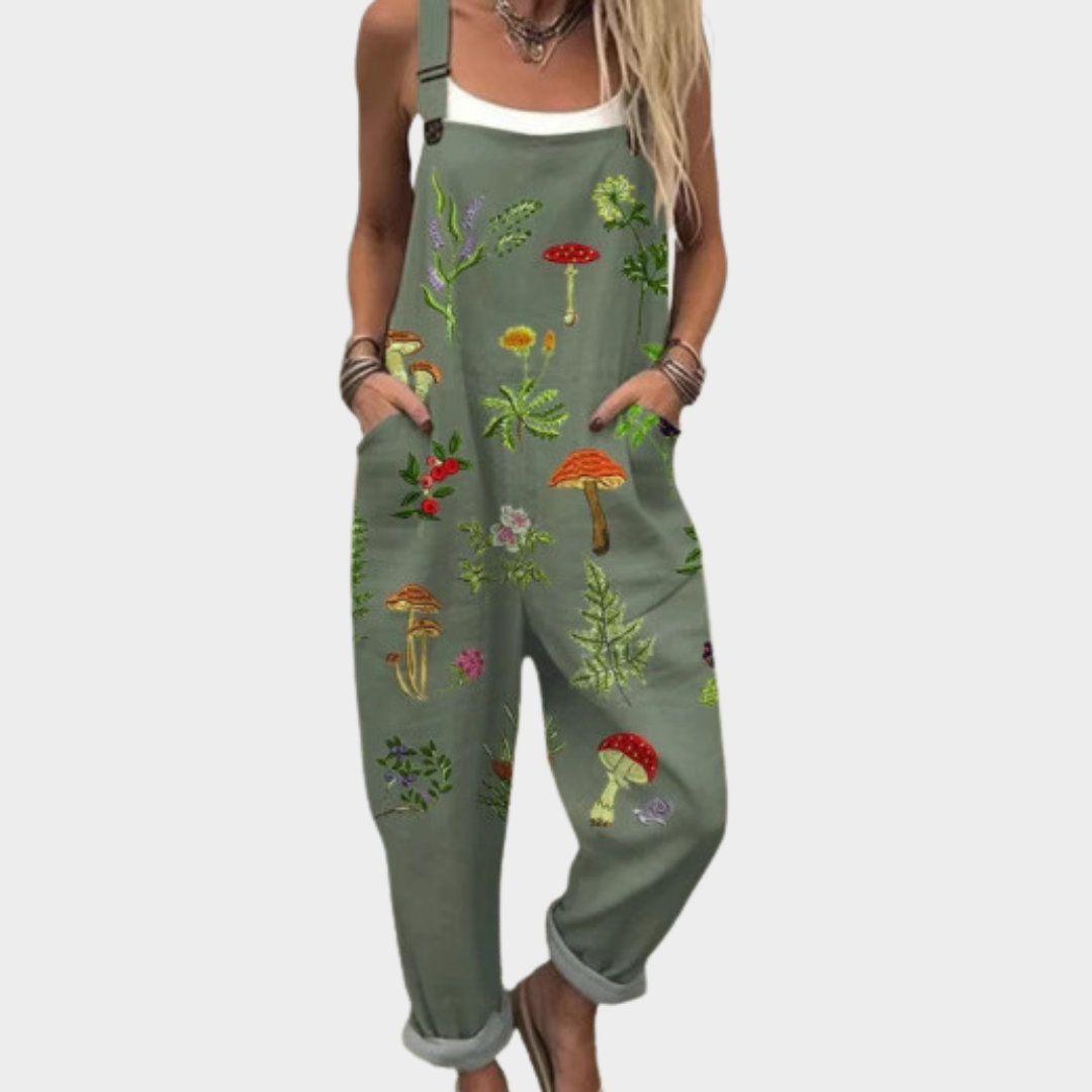 Helen | Entspanntes Bedrucktes Jumpsuit