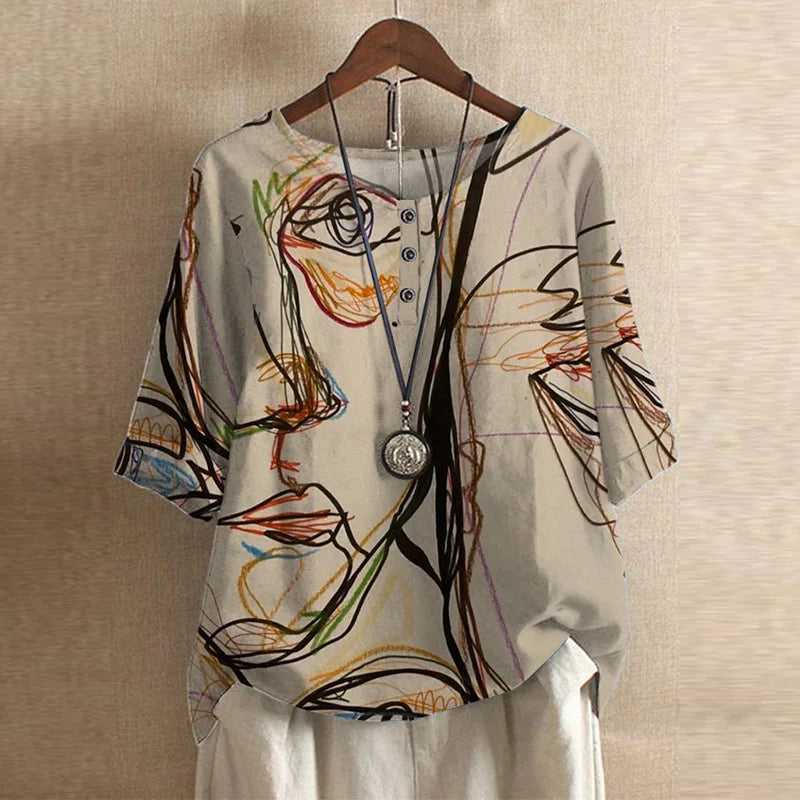 Anie - Bluse im Retro-Stil