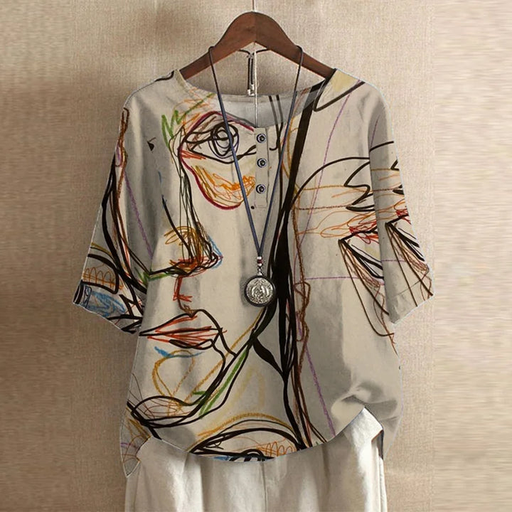 Anie - Bluse im Retro-Stil