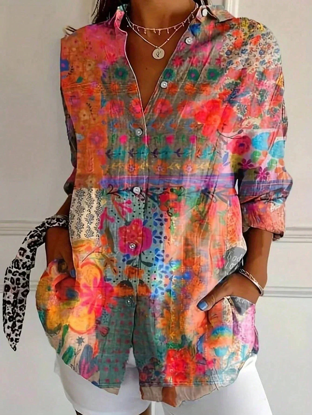 Donnabelle | Bluse mit Abstraktem Muster