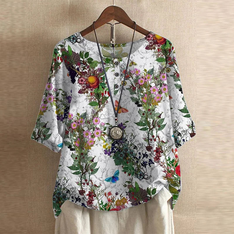 Anie - Bluse im Retro-Stil