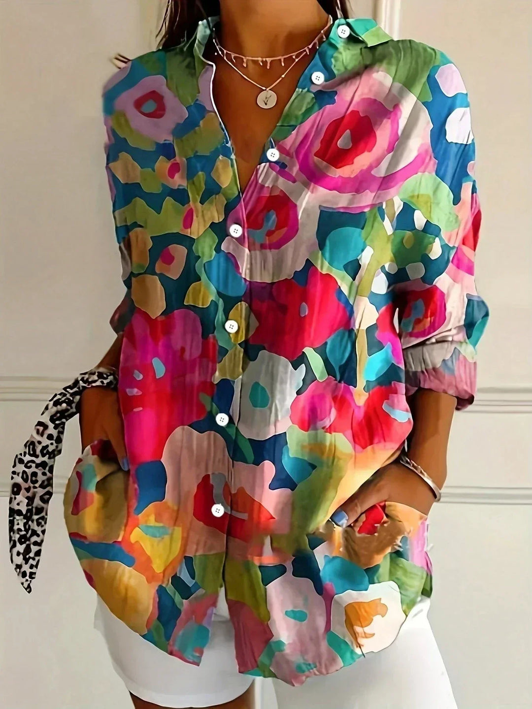 Donnabelle | Bluse mit Abstraktem Muster