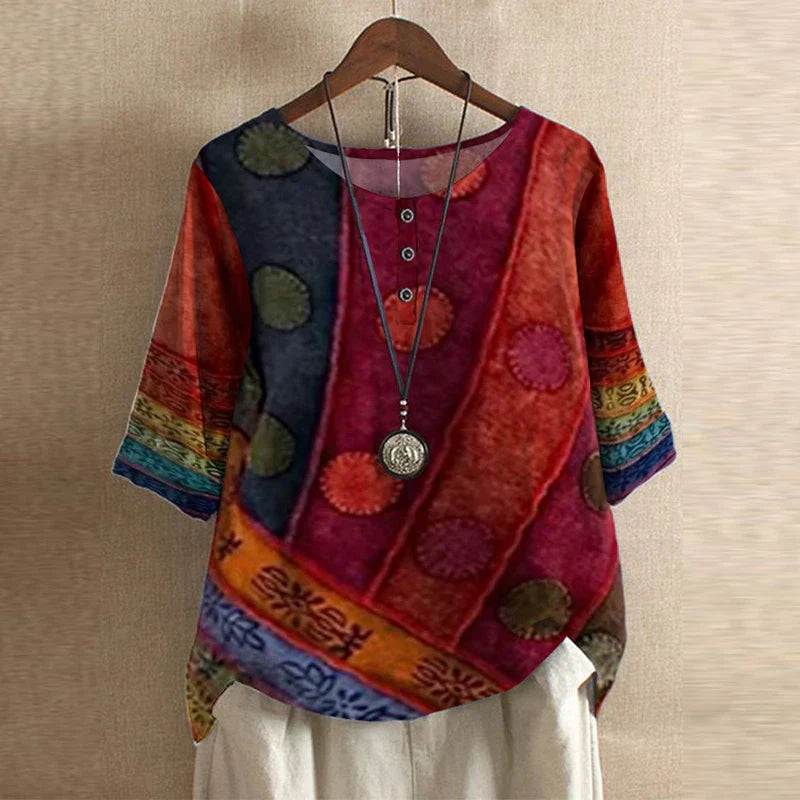 Anie - Bluse im Retro-Stil