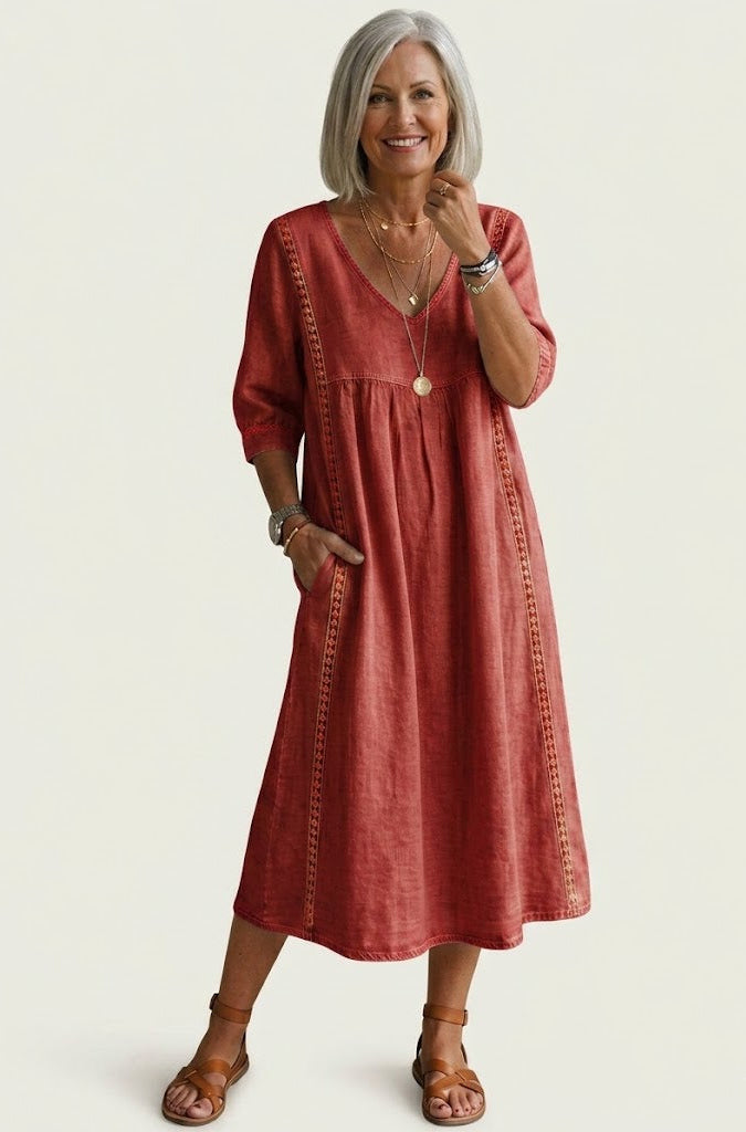 Juliette I Eleganz A-Linie Maxikleid