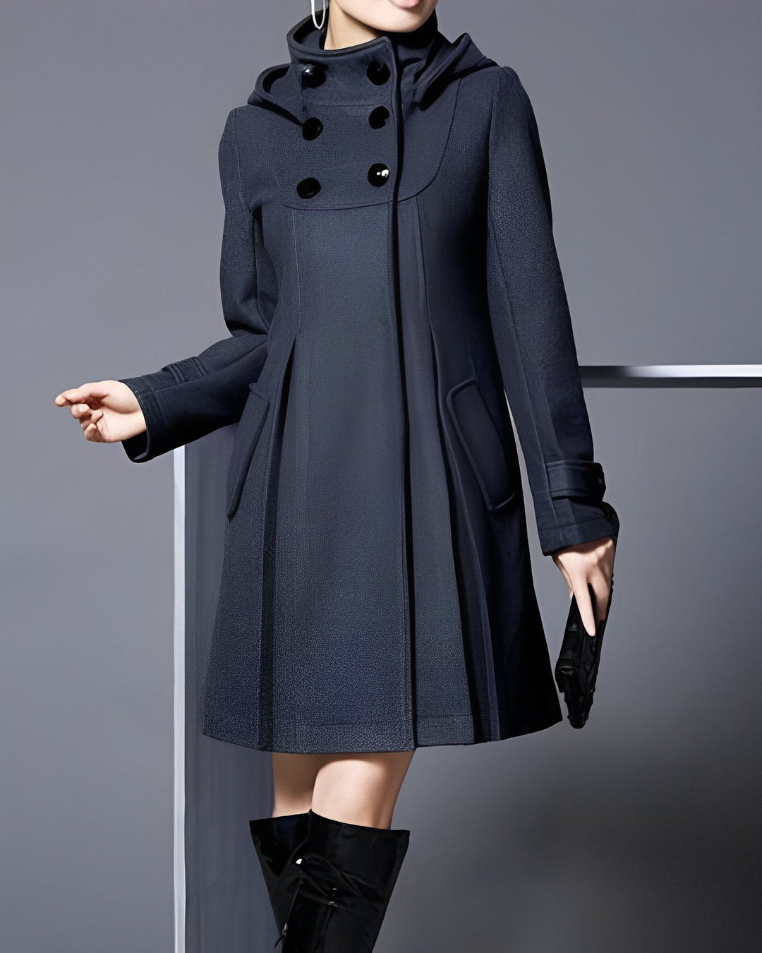 Solvara | Elegante Jacke mit Doppeltaschen und Kapuze