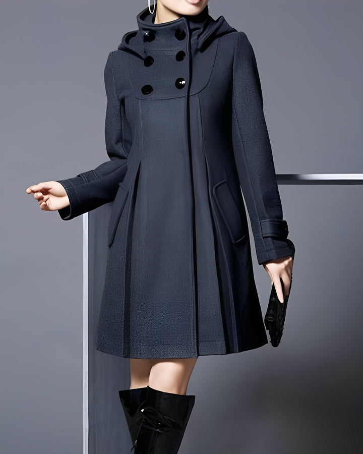 Solvara | Elegante Jacke mit Doppeltaschen und Kapuze