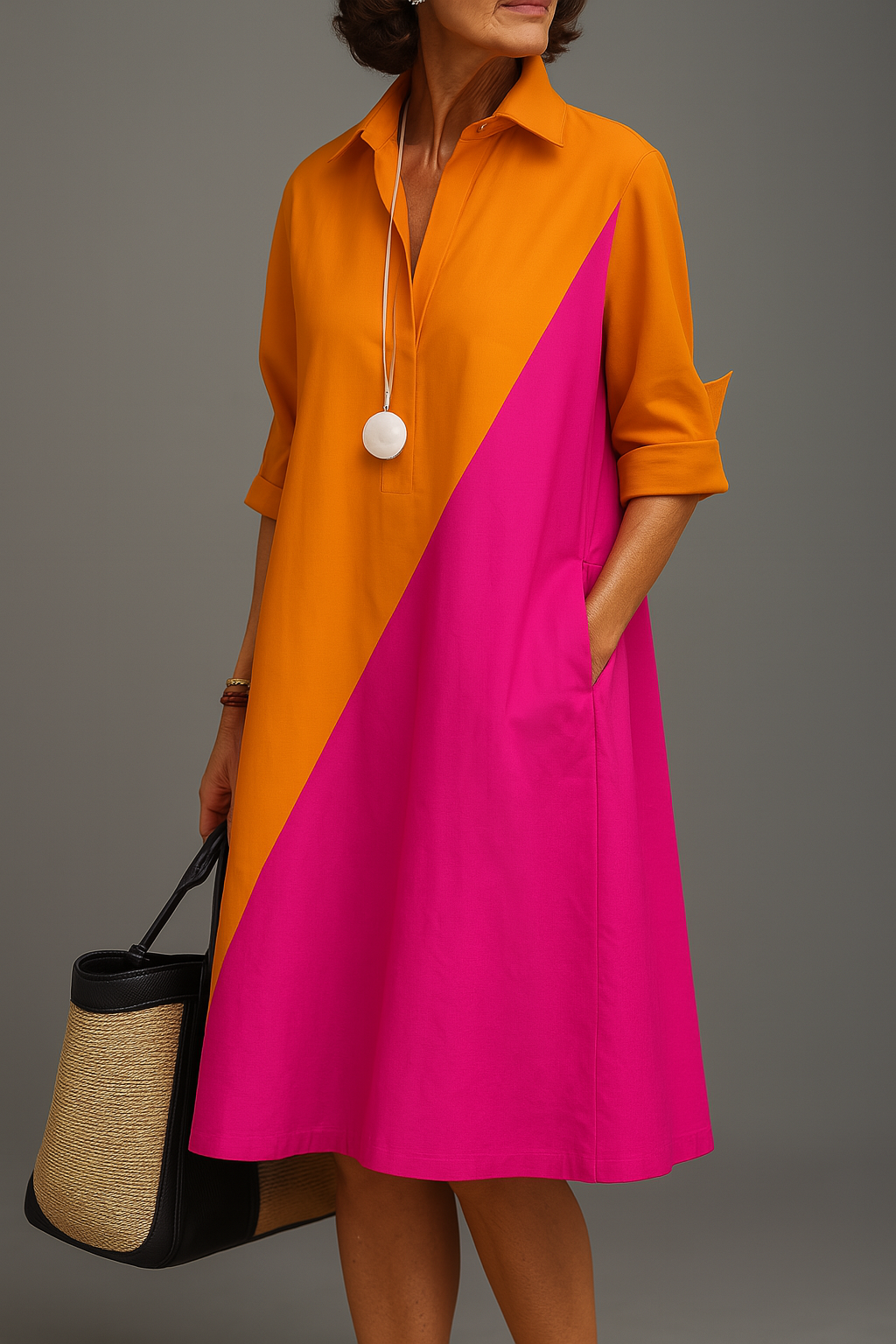 Kayla | Bequemes Midi-Kleid