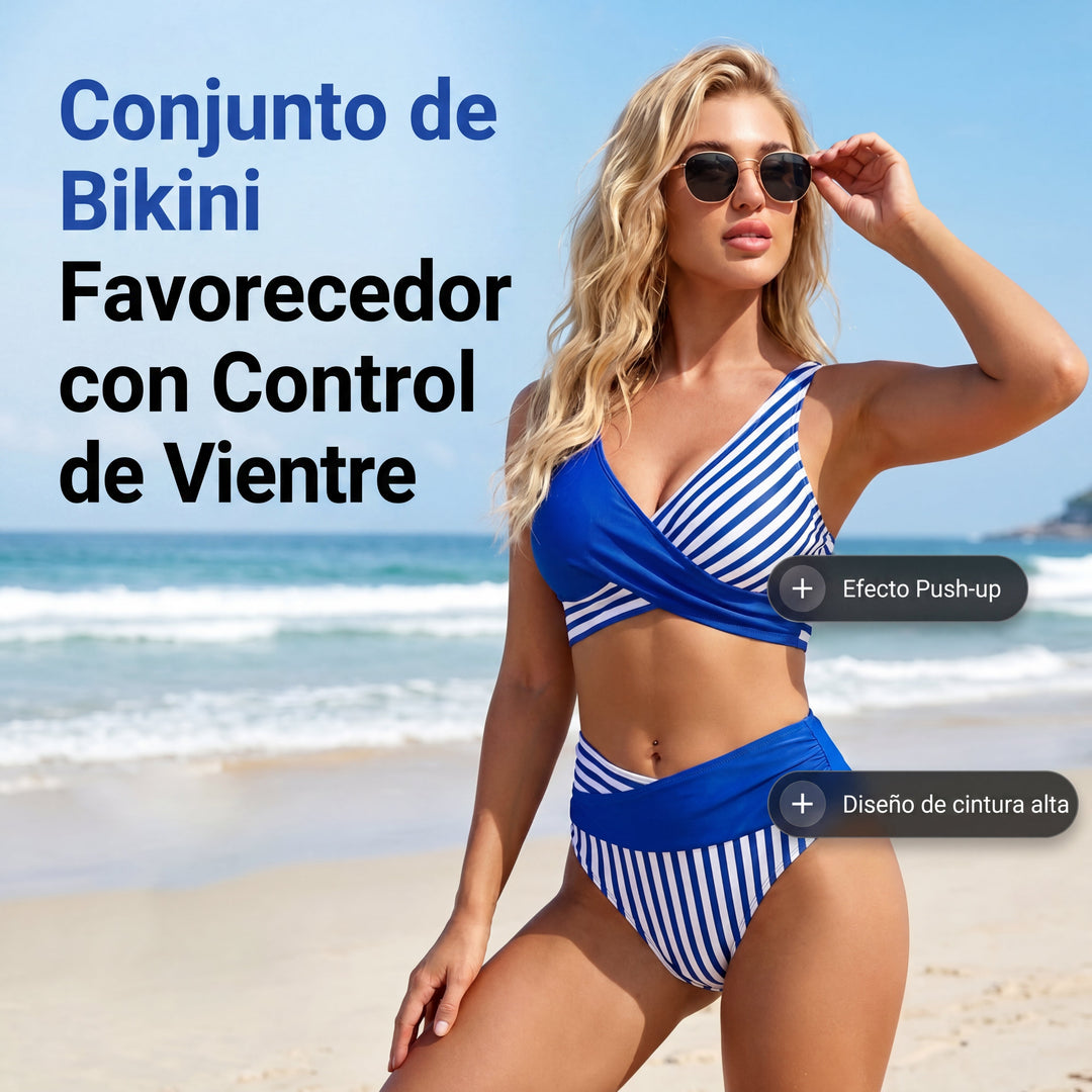 Zita | Zweiteiliger Bikini mit Bauchkontrolle