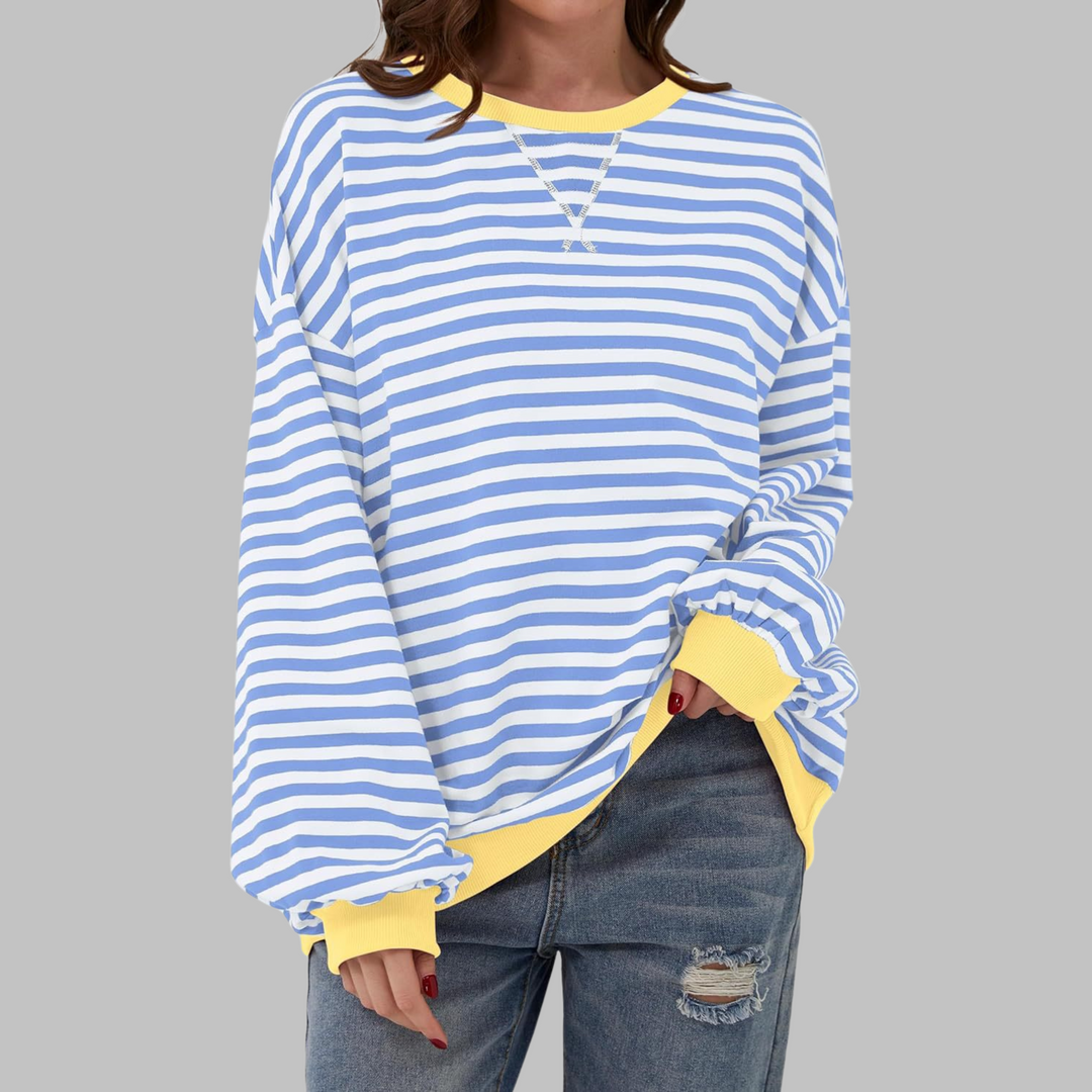 Lucy | Lässiger Gestreifter Pullover