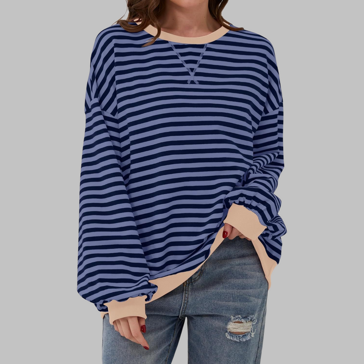 Lucy | Lässiger Gestreifter Pullover