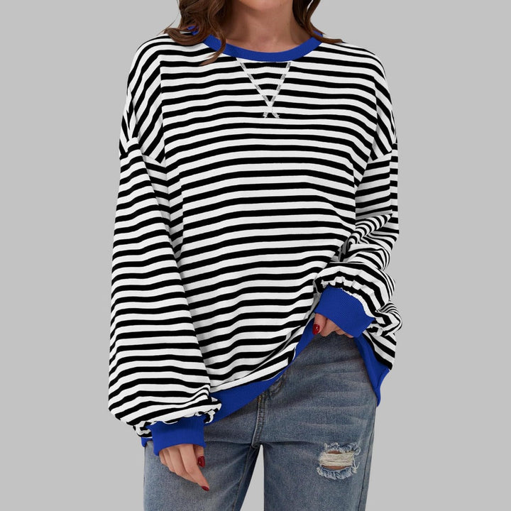 Lucy | Lässiger Gestreifter Pullover
