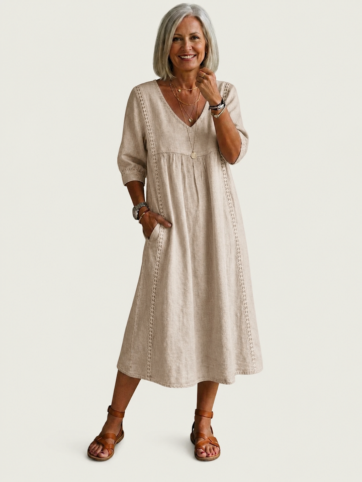 Juliette I Eleganz A-Linie Maxikleid