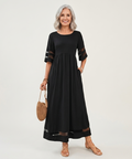 Aubrey | Figur schmeichelndes, bauchglättendes Midi-Kleid