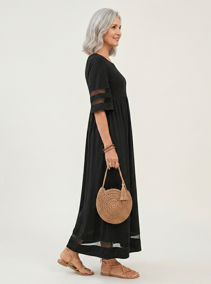 Aubrey | Figur schmeichelndes, bauchglättendes Midi-Kleid