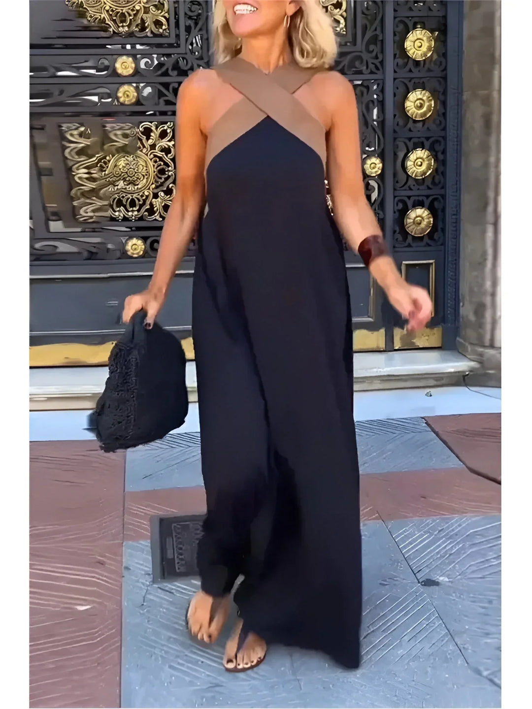 Yvonne | Wickel-Front Maxikleid