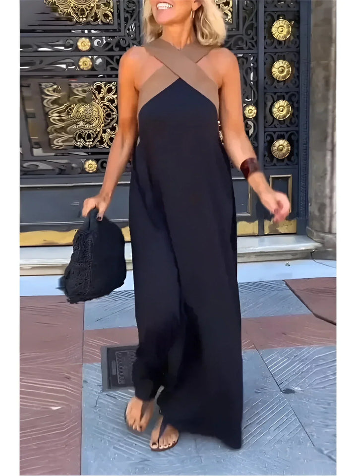 Yvonne | Wickel-Front Maxikleid