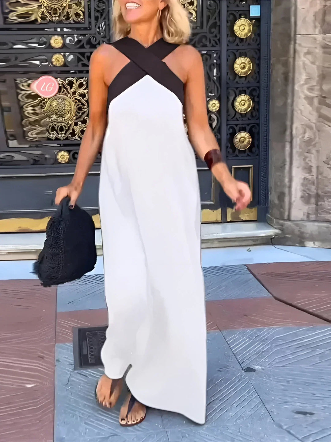 Yvonne | Wickel-Front Maxikleid