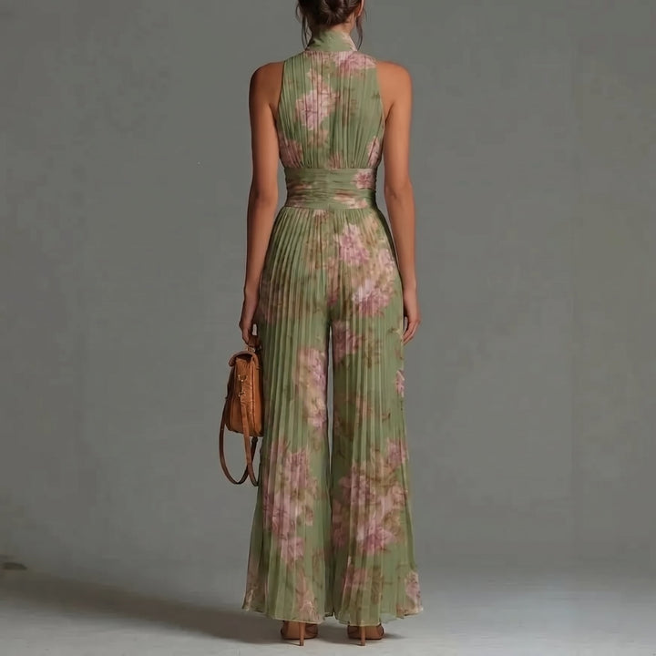 Ingrid | Eleganter Overall mit Blumenmuster