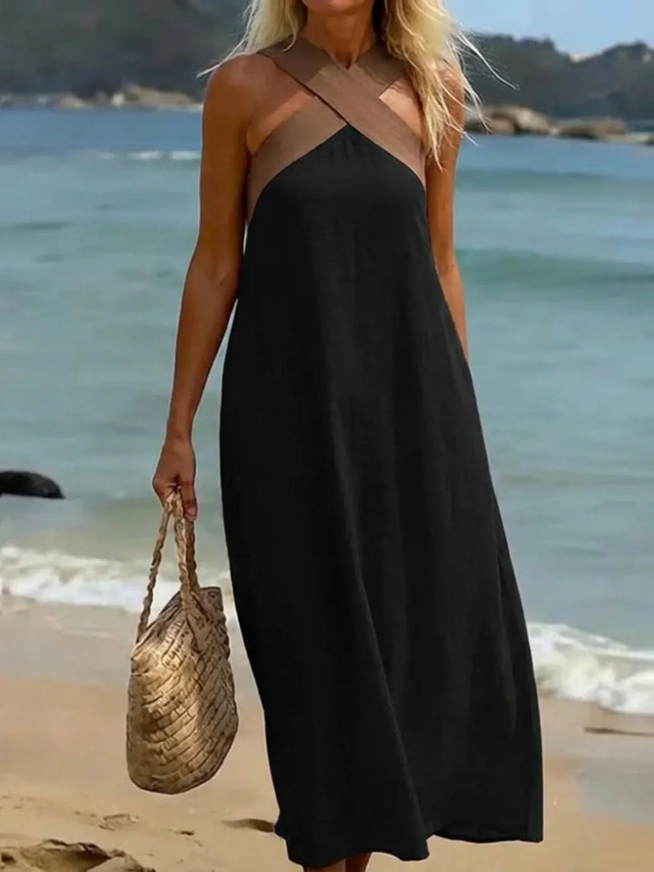 Yvonne | Wickel-Front Maxikleid